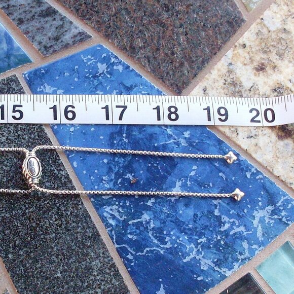 David Yurman Small Crossover Pendant w/Adjustable Chain - 14K/925 - Current Item - Picture 14 of 14